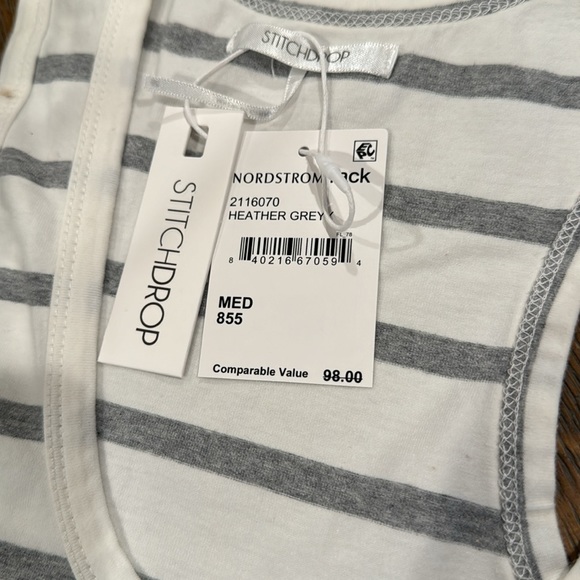 Stitchdrop Racerback Tank Ribbed Maxi Dress. Med - Picture 4 of 8